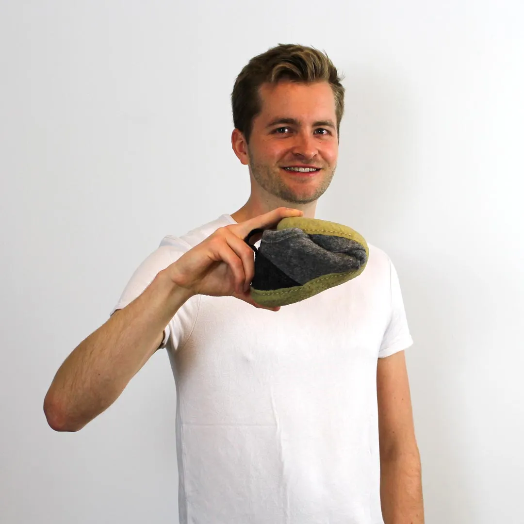 WoolFit® Barefoot Slippers Nomad, dark gray